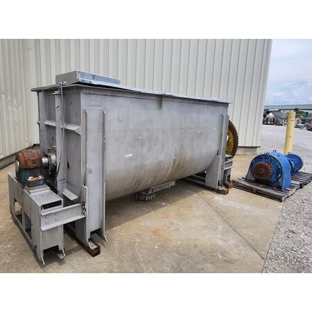 150 cu.ft. Stainless Steel double ribbon blender, 50" W x 10' L x 58" D trough, 460 V., 3-phase, AS IS - Image 3
