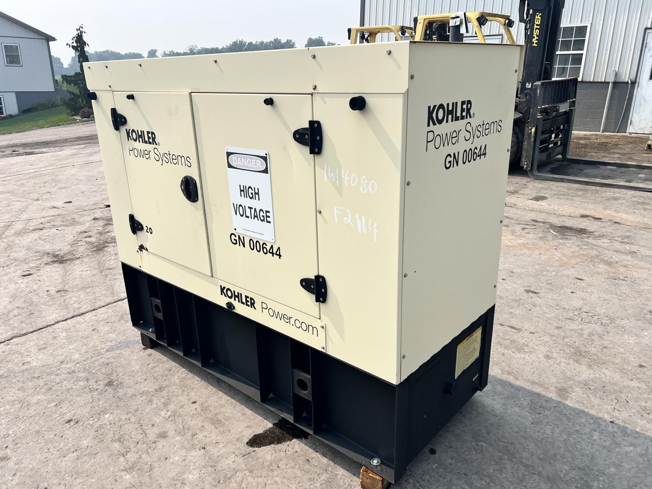 20 KW Kohler #20REOZK, Diesel Generator Set, 120/208 Volts, 1800 RPM, circuit breaker, sound attenuated - Image 4