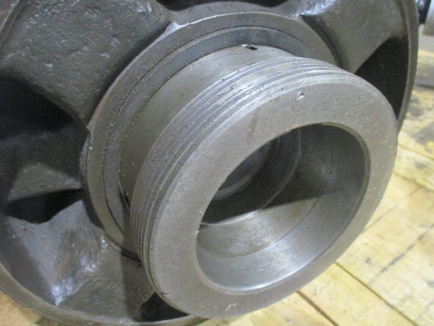 12" Skinner, 4-Jaw Lathe Chuck, L1 back, chuck key - Image 5