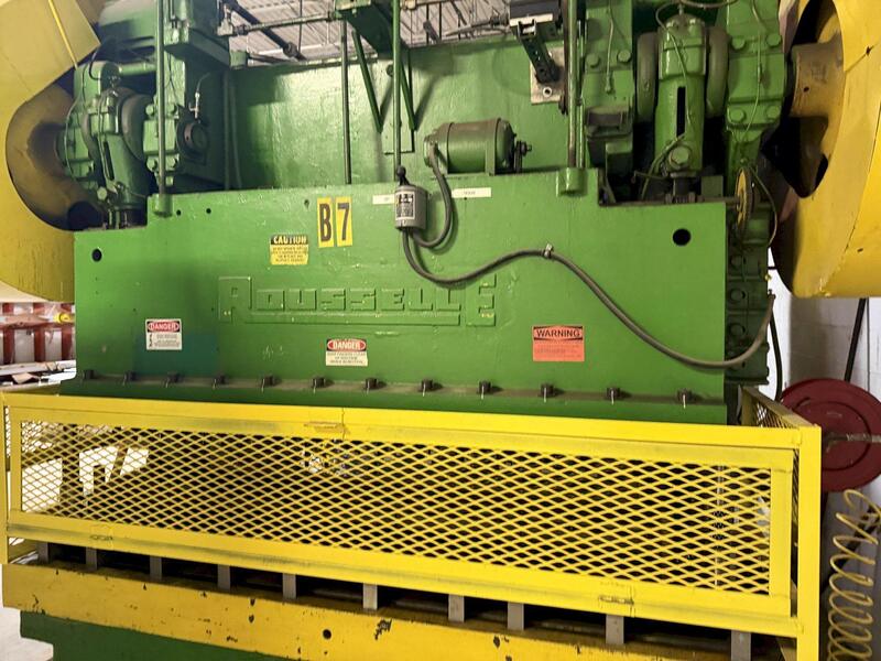 100 Ton, Rousselle #10B80, straight side double crank press - Image 7