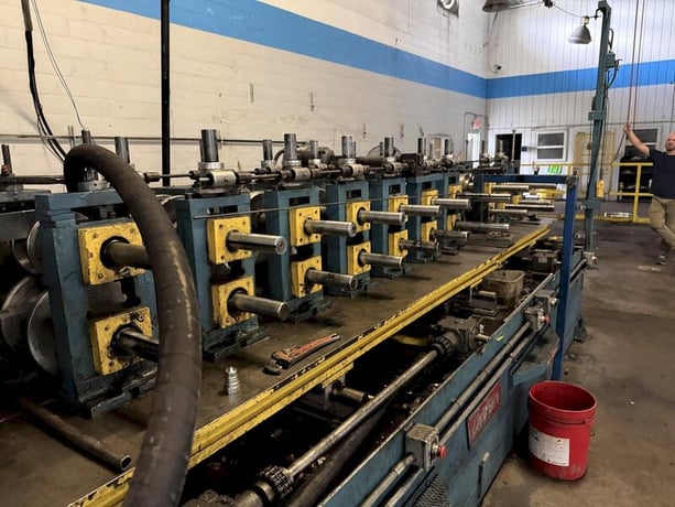 12 Stand, Ardcor #F-10, rollformer, 2.5" arbor, 12" rollspace, stud mill/rollforming line - Image 7