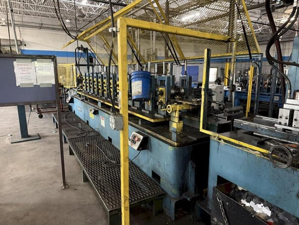 12 Stand, Bradbury, rollformer, 2" arbor, 12" rollspace, stud mill rollforming line - Image 2