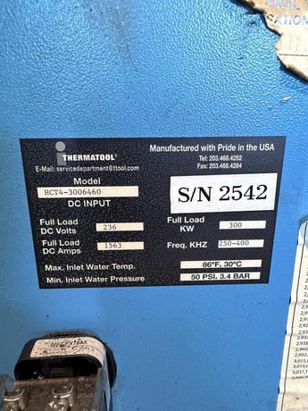 300 KW Thermatool #HCT4-3006460, solid state high frequency welder - Image 10
