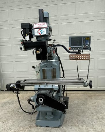 Clausing Kondia #FV1, CNC vertical mill, 9" x48" table, 3 HP, 8.5" X, 14.5" Y, 5" quill, 60-4200 RPM, R-8 - Image 1