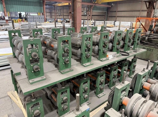 14 Stand Bradbury #320, R Panel Roll Forming Line, 80-200 FPM, 60 HP, 2009 - Image 5