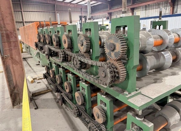 14 Stand Bradbury #320, R Panel Roll Forming Line, 80-200 FPM, 60 HP, 2009 - Image 9