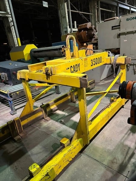 35,000 Lb. CM #SL351884AF, Cady Sheet Lifter, 84" W x 40" H stack max, 12' runner, 1999 - Image 1