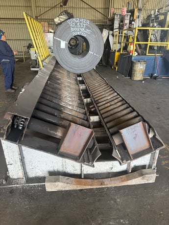 60" x .25" Paxson, Slitting Line, 48,000 Lb, 20-28" ID, 72" outside dimension, 60k psi, 150 HP, 386 FPM - Image 5