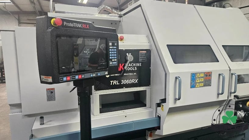Trak #TRL-3060RX, CNC lathe, 33" swing, 6.3" bar, 60" centers, Chip Conv., tailstock, tooling, ProtoTrak - Image 1