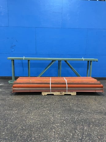 144" x 36" Pallet Racking, Tear Drop, (5) Uprights 144" x 36", (26) Beams 108" x 5" - Image 1