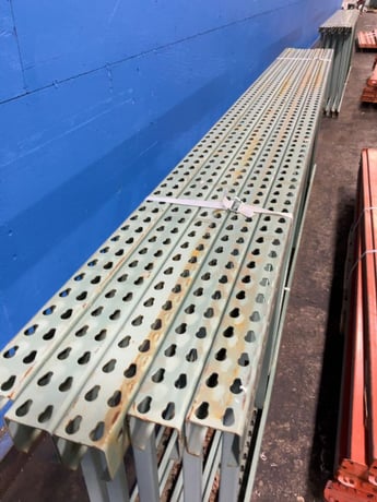 144" x 36" Pallet Racking, Tear Drop, (5) Uprights 144" x 36", (26) Beams 108" x 5" - Image 3