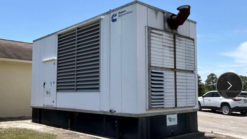 1500 KW Cummins #DFLE, diesel generator set, 277/480 Volts, 2220 HP @ 1800 RPM, KTA50-G9 engine, weatherproof - Image 1