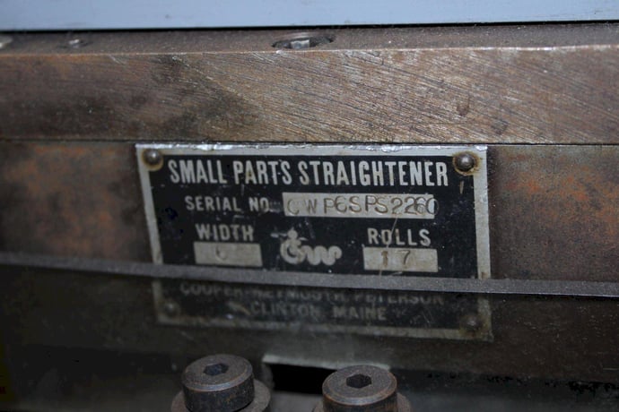 6" x .062" CWP, straightener, 17-roll, 8 over 9 all driven, 15/16" roll diameter, exit pinch rolls, edge - Image 9