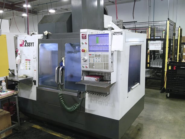 Haas #VF-2SSYT, CNC vertical machining center, 24 automatic tool changer, 30" X, 20" Y, 20" Z, 12000 RPM, CAT - Image 1