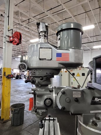 Bridgeport #Series-I, vertical mill, 9" x48" tbl., 2 HP, 36" X, 12" Y, 16" Z, 60-4200 RPM, R-8, Acurite - Image 6