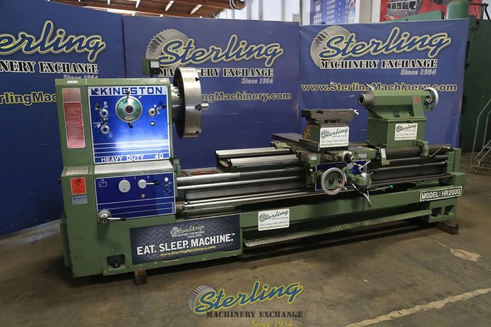 34"/44.5" x 80" Kingston #HR2000, gap bed engine lathe, 4-1/16" bore, 4-way rapid traverse, foot brake, 20 HP - Image 8