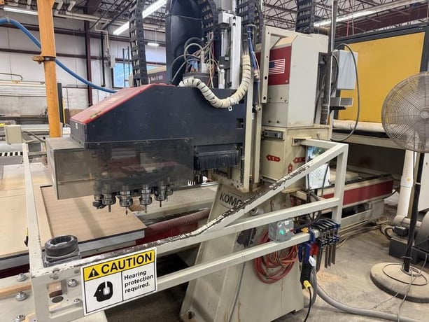 Komo #VR-512-Mach-II, CNC router, 5' x12'tbl., 12 ATC, 24k RPM, HSK-63F, 20 HP, 159" X, 84" Y, 11" Z, 2005 - Image 5