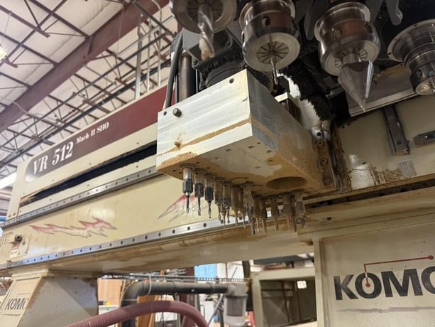 Komo #VR-512-Mach-II, CNC router, 5' x12'tbl., 12 ATC, 24k RPM, HSK-63F, 20 HP, 159" X, 84" Y, 11" Z, 2005 - Image 7