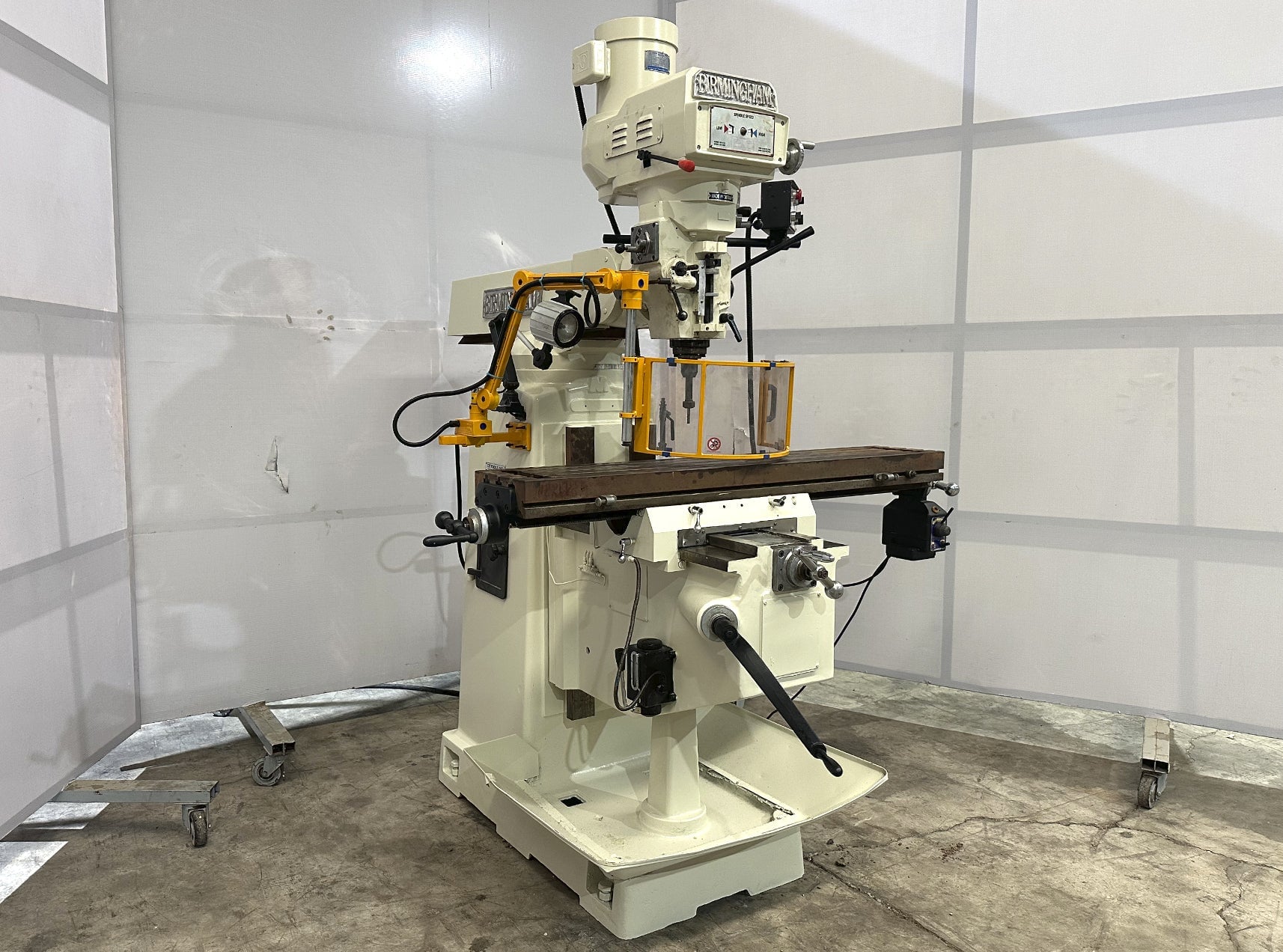 Birmingham #BPV-4KV, vertical mill, 10" x54" tbl., 5 HP, R8, variable speed - Image 3