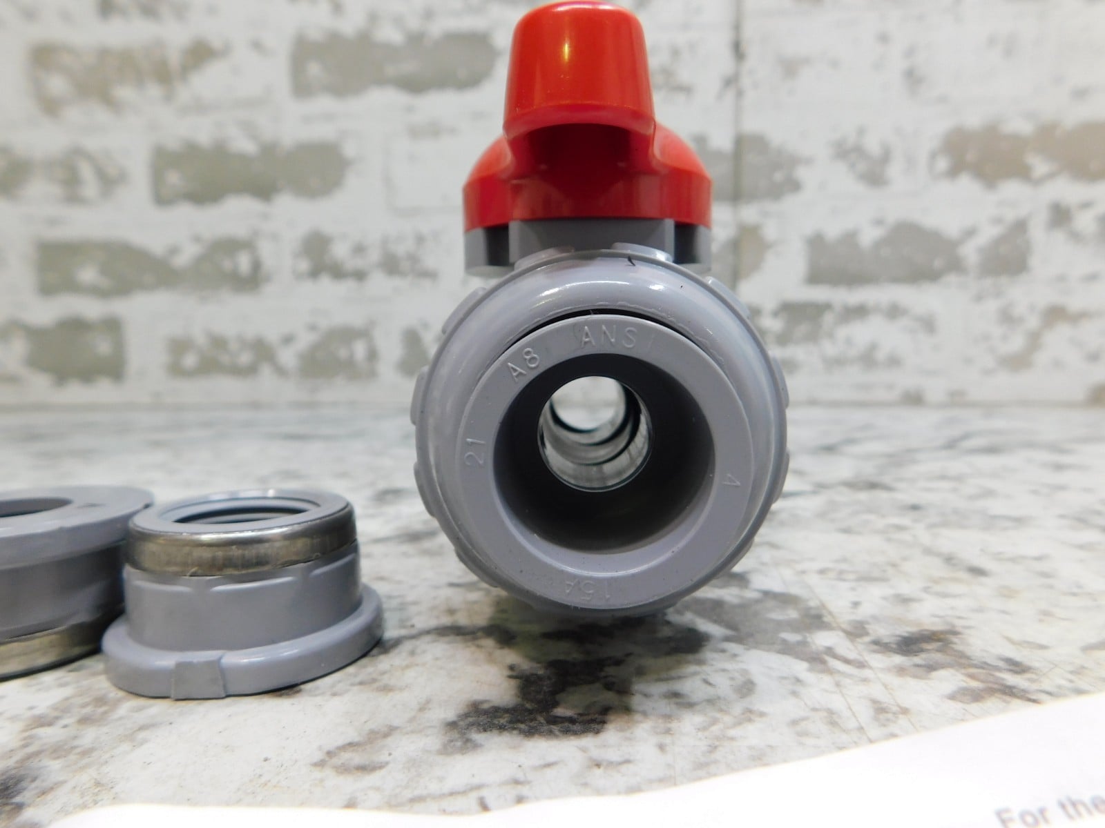 NEW Asahi 1/2" Ball Valve, C-PVC, V2ALVCVS8015, FKM, DN15 PN16 NEW - Image 6