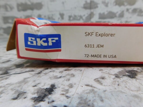 NEW SKF Explorer Deep Groove Ball Bearing, 6311 JEM, Made in USA NEW - Image 2