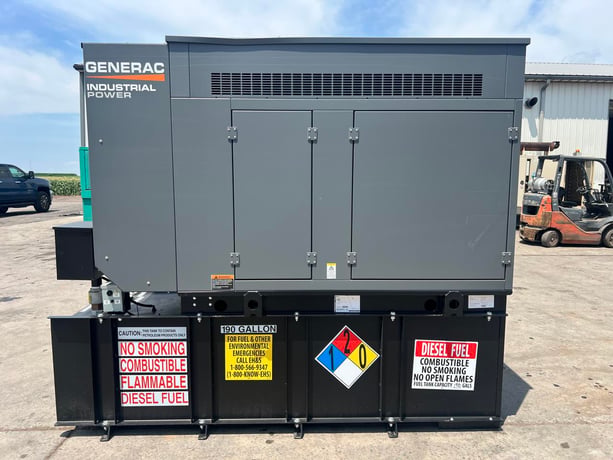 30 KW Generac #SD30, Diesel Generator Set, 120/208 Volts, 1800 RPM, 125 amp circuit breaker, 3PH, 2021 - Image 1