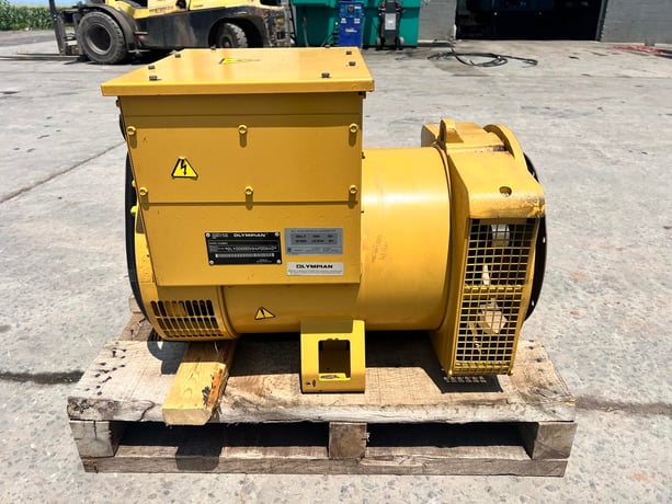 60 KW, Olympian, AC Synchronous Generator End, 120/240 Volts, 1PH, 750 hours, 2005 - Image 1