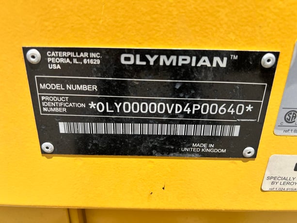 60 KW, Olympian, AC Synchronous Generator End, 120/240 Volts, 1PH, 750 hours, 2005 - Image 10