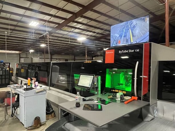 Bystronic #ByTube-Star-130, CNC Fiber Laser Tube Cutter, 4 KW, 255.91"-334.65" max. tube length, 1.42 lb/ft - Image 1
