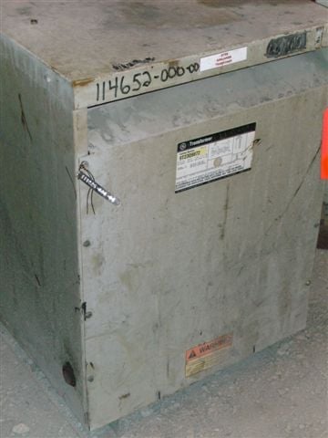 30 KVA 480 Primary, 208/120 Secondary, General Electric, Indoor Dry Type Transformer, 3 Phase - Image 1