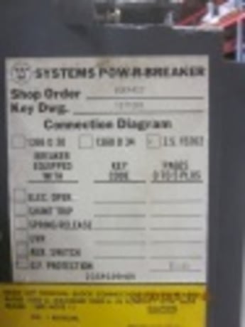 800 Amps, Eaton, SPB50, manually operated, drawout, 600 Volts, #IC5013 - Image 10