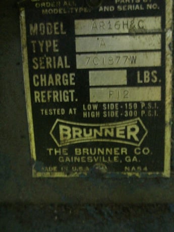 Brunner #AR16 H & C, Refrigerated Oil Cooler, 300 PSI Max., 1/3 HP, 115 V., 1 Ph. - Image 8