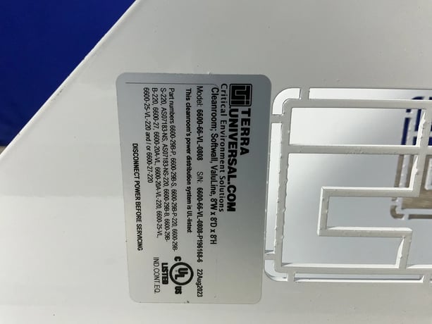 Terra Universal #6600-66-VL-0808, Clean Room, 2023 - Image 2