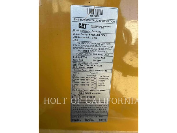 Cat 430, Backhoe Loader, 949 hours, S/N: H8W01070, 2023 - Image 8