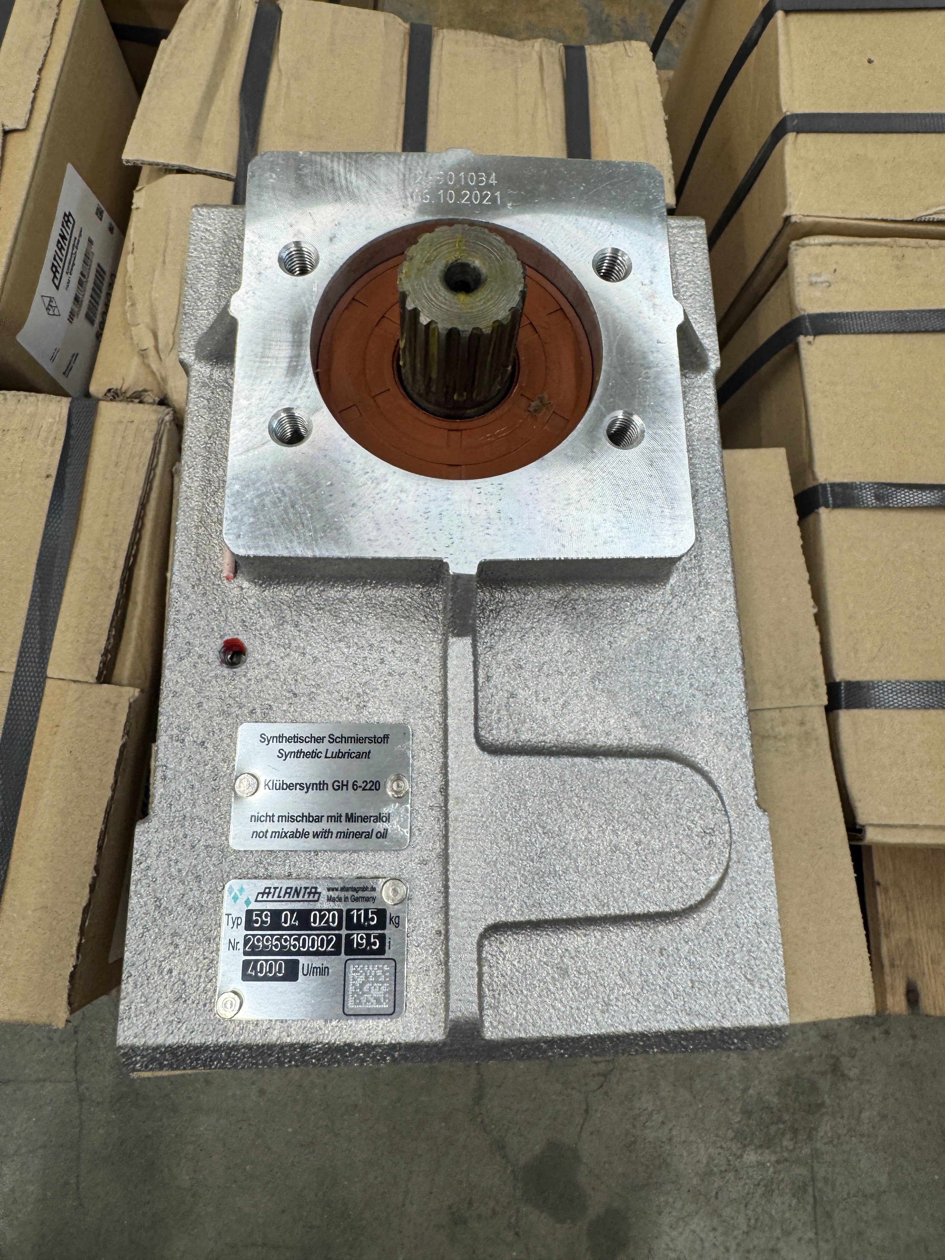 Atlanta Antriebssysteme #59-04-020, E-Series Servo Worm Gearbox, 19.5:1 Ratio, 4000 RPM Max Input - Image 2