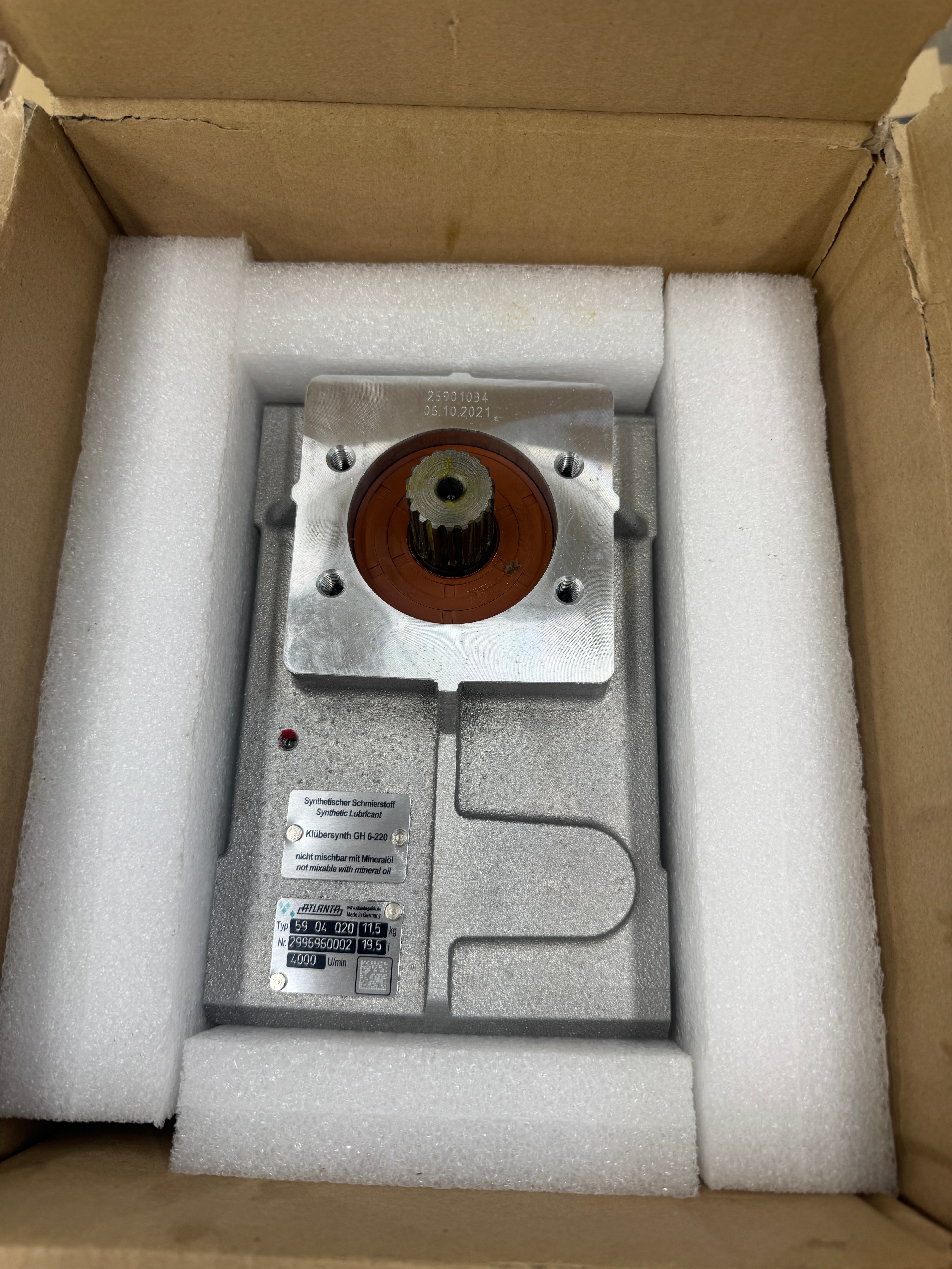 Atlanta Antriebssysteme #59-04-020, E-Series Servo Worm Gearbox, 19.5:1 Ratio, 4000 RPM Max Input - Image 4