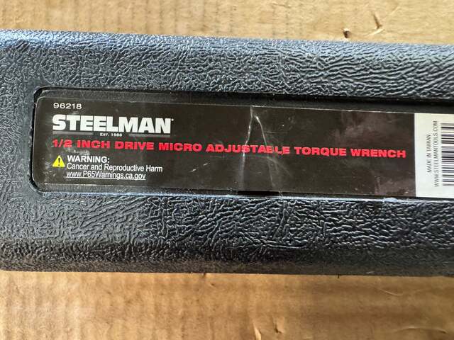 1/2" Drive STEELMAN #96218, Micro Adjustable Torque Wrench, 30 to 250 Ft. Lb., 1 Ft. Lb. Increments, w/ Case - Image 4