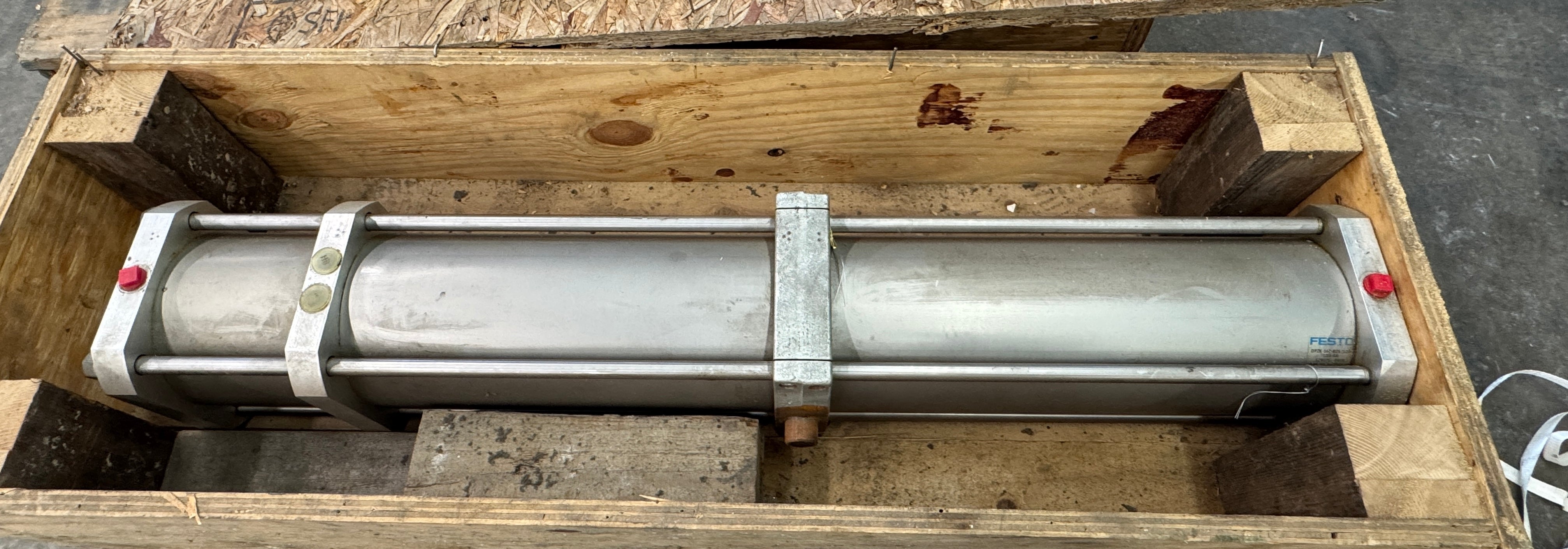 Festo #DPZK-160-825/100-S10-SA, Tandem Pneumatic Cylinder, 145 psi max working pressu - Image 2