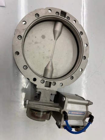 10" Krio #KRIO-250-DC24V, Single Flange Pneumatic Butterfly Valve, DN250, Aluminum Body, Stainless Disc, 24 - Image 2