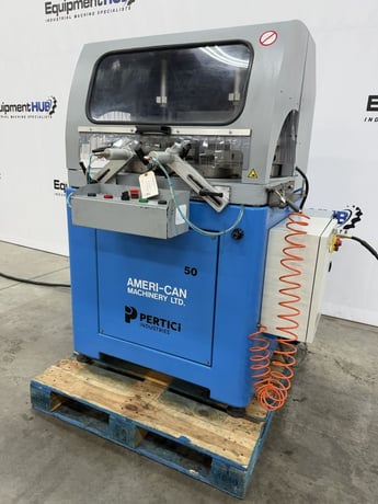 20" Pertici #Univer-50, pneumatic aluminum upcut miter saw, 5.5 HP, 2800 RPM, 2015 - Image 2