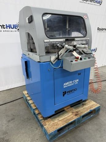 20" Pertici #Univer-50, pneumatic aluminum upcut miter saw, 5.5 HP, 2800 RPM, 2015 - Image 3