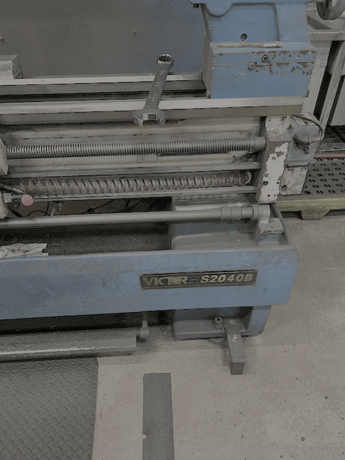 20"/28" x 40" Victor #S2040B, precision high speed gap type engine lathe, 16" face plate, hardened & ground - Image 4