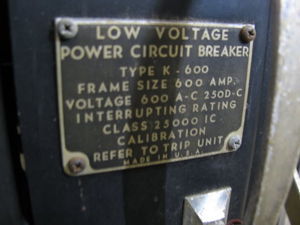 600 Amps, ITE #K-600, air circuit breaker, AC Pro trip, Rebuilt - Image 3