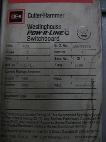 400 Amps, switchboard, 480 Volts AC - Image 2