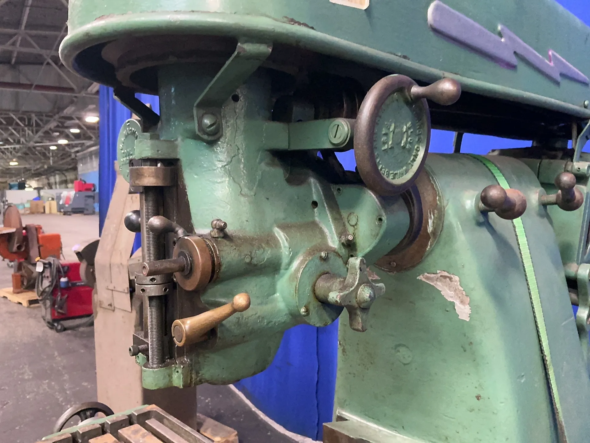 10" X 42" U.S. Motors Machine Tool #V, Vertical Knee Mill, 1 HP, 1165 RPM, 3/60/220/440 - Image 3