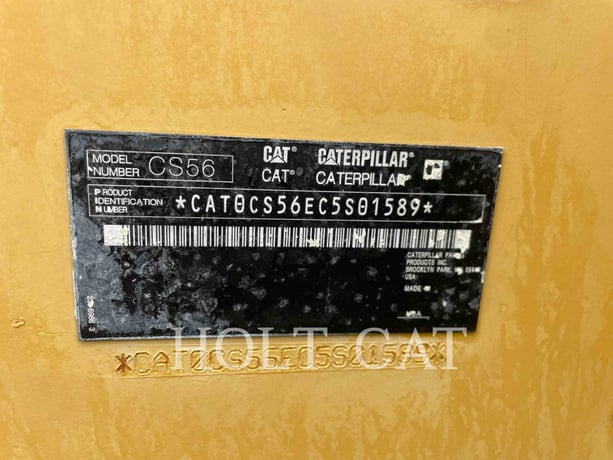 Caterpillar CS56, Vibratory Single Drum Smooth, 2659 hours, S/N: C5S01589, 2012 - Image 6