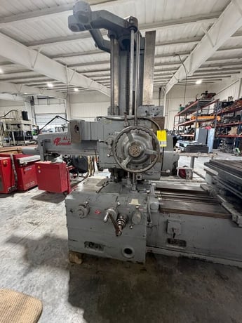 3" Ceruti #AL3, horizontal boring mill, 36" x 36" table, 6 RPM - Image 7