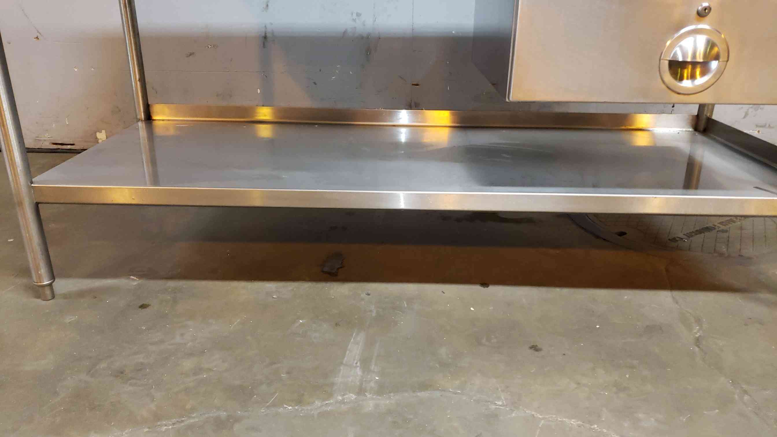 nsf standard 6' stainless steel cafeteria prep tab - Image 3
