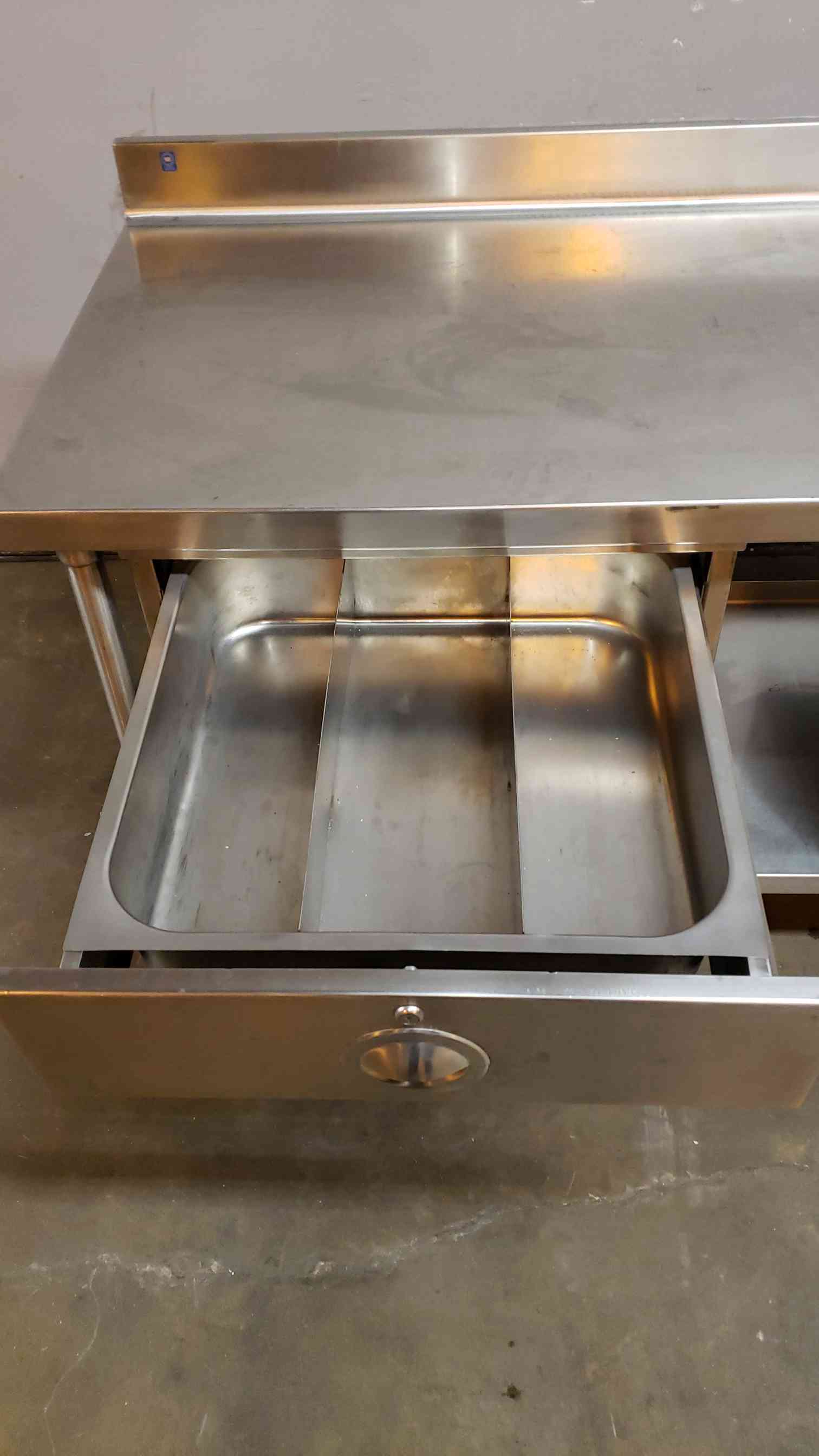 nsf standard 6' stainless steel cafeteria prep tab - Image 4