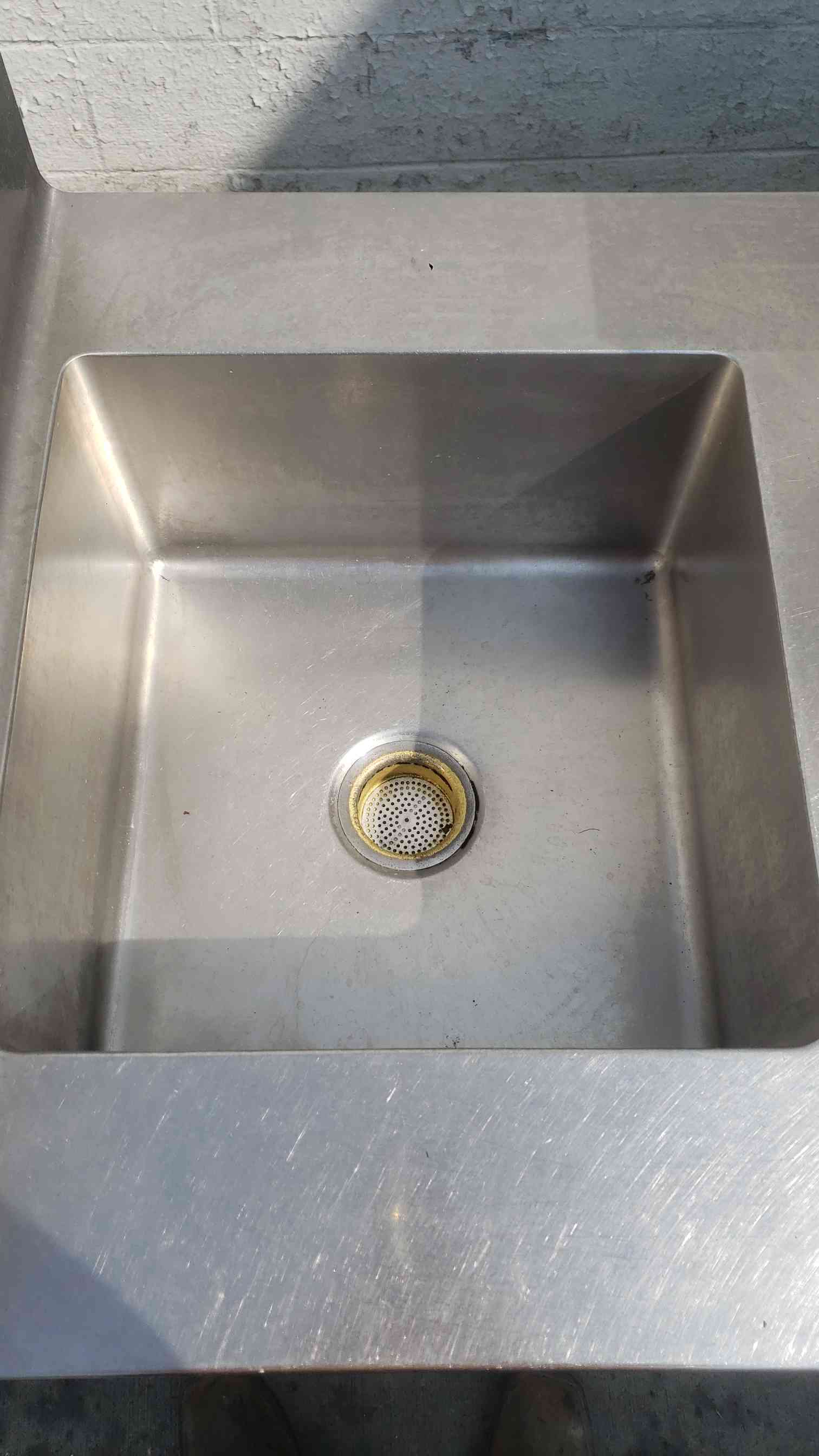 stainless steel commercial kitchen prep table w/ r, Utility Drawer & Sink Unit, NSF - Image 2